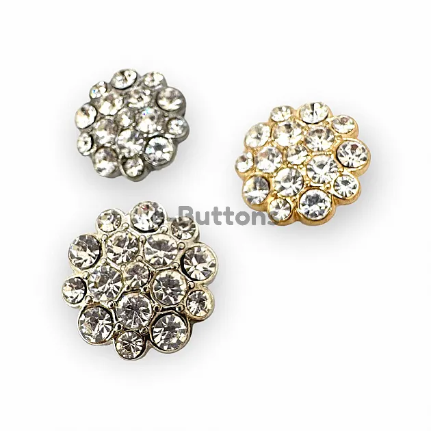 Rhinestone Button Black and White Rhinestone Button23 mm 36 L  Jacket and Coat Button PBT0024
