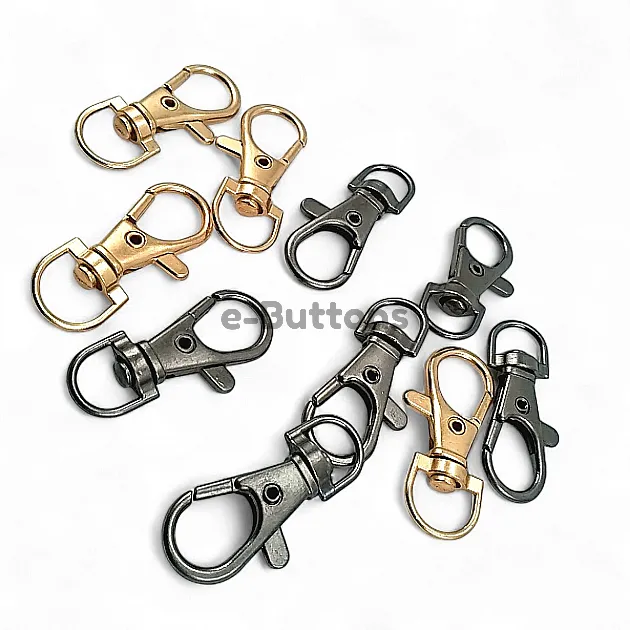 9 mm Paris Hook Spring Swivel Hooks - Keychain Hook  100 Pcs/packet A 510Promo