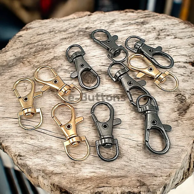 9 mm Paris Hook Spring Swivel Hooks - Keychain Hook  100 Pcs/packet A 510Promo