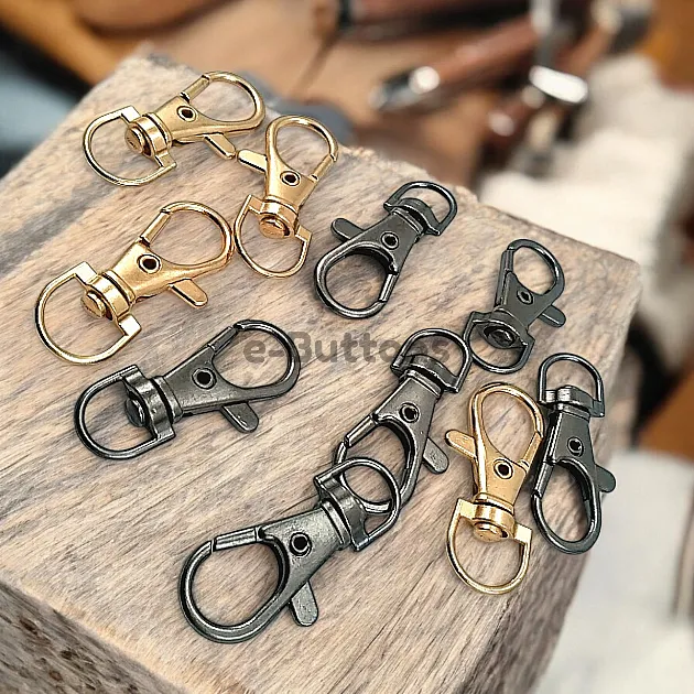 9 mm Paris Hook Spring Swivel Hooks - Keychain Hook  100 Pcs/packet A 510Promo