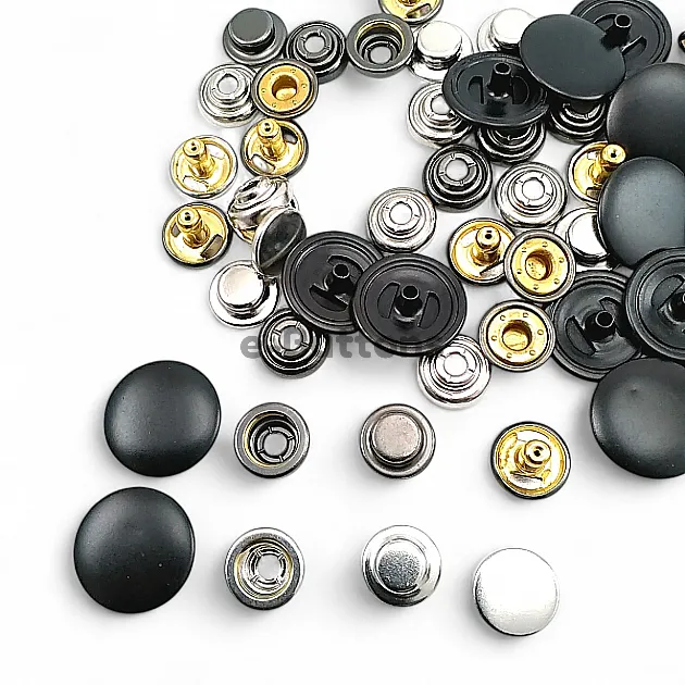 İtalyan Stil Bombeli Mont Çıtçıt Düğme 15 mm Kapaklı - Çıt Çıt Deluxe Serisi 1200 (500 Adet / Paket) DLX001200PROMO
