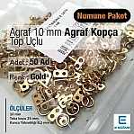 Hook and Eye Loop 10 mm 50 Pieces Ball Stud Sample Package E 1879 PROMO