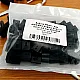 Cord End Sew-On - Cube Shape Matte Black Entry 7.5 mm - 0,27