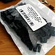 Cord End Sew-On - Cube Shape Matte Black Entry 7.5 mm - 0,27