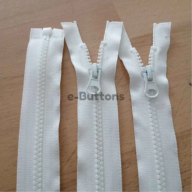 Molded Plastic Jacket Zipper 55 cm #5 21,66" Separated ZPK0055T5PROMO