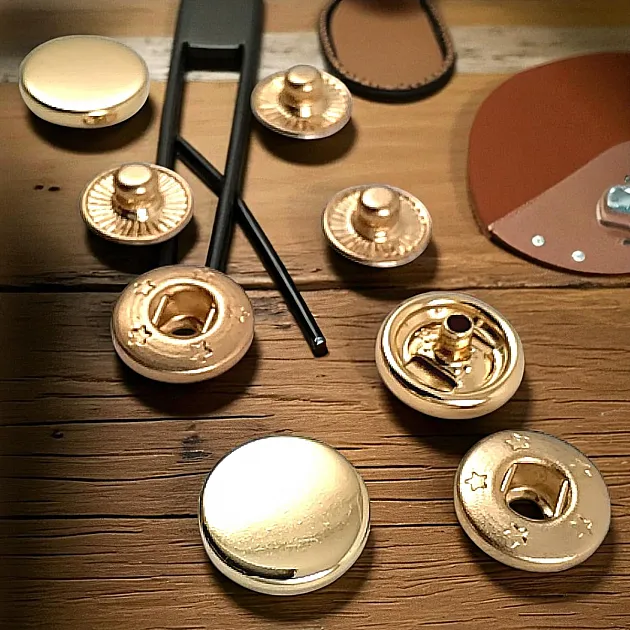 Snap Fasteners 12 mm 0,47" Special Coating Color - Snap Button 54 System SB 1877
