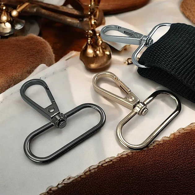 4 cm 1,6" Parrot Hook - Almond Hook - Spring Swivel Hook S25145