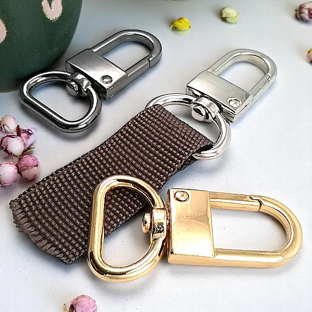 2 cm - 0,79" Spring Swivel Hook - Lock Hook Big Size Parrot Hook SB 10208