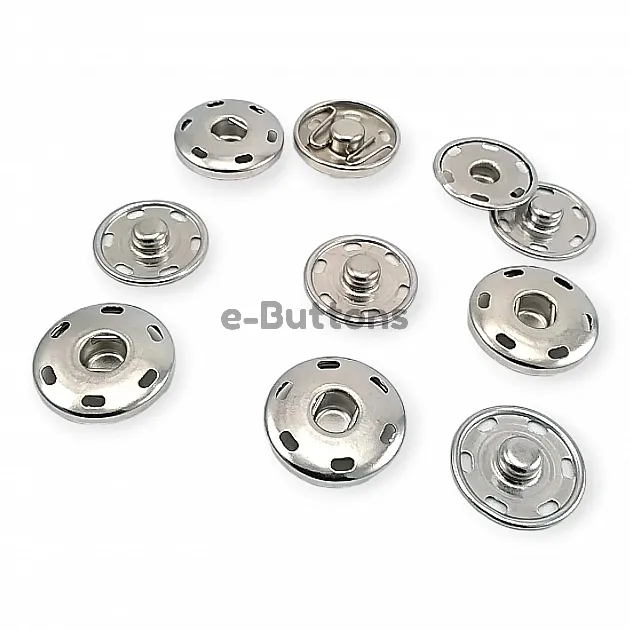 Sew-On Snap Button 19 mm 30 L 3/4" Brass Stainless ERD190PR Sew-On Snap Button 19 mm 30 L 3/4" Brass Stainless ERD190PR
