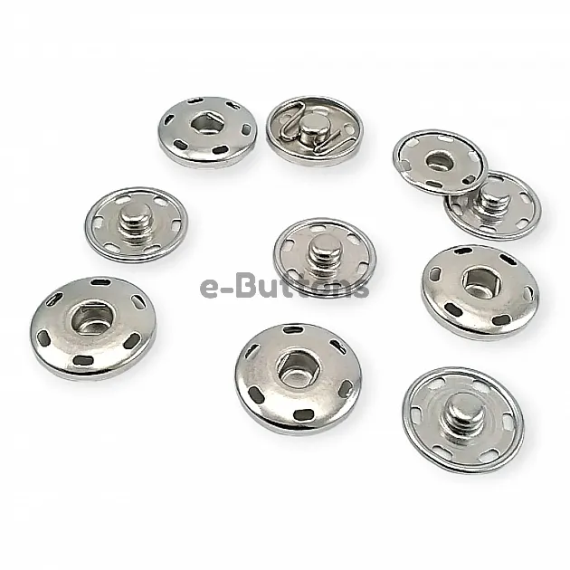 Sew-On Snap Button 19 mm 30 L 3/4" Brass Stainless ERD190PR Sew-On Snap Button 19 mm 30 L 3/4" Brass Stainless ERD190PR