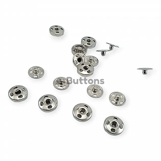Sew-On Snap Button Brass Stainless 8 mm 12 L 5/16" ERD080PR4