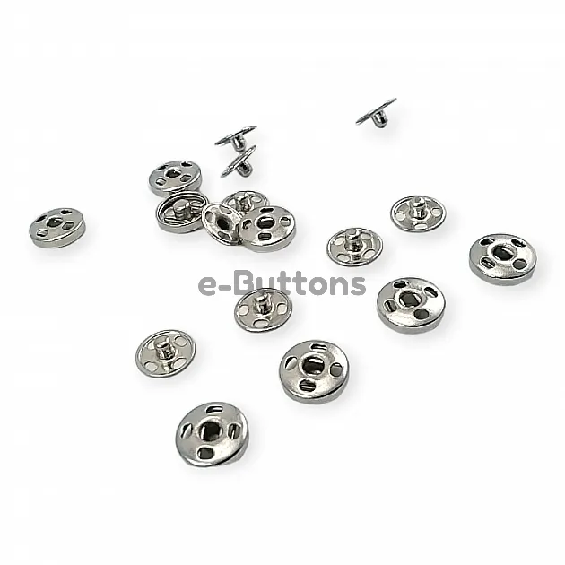 Sew-On Snap Button Brass Stainless 8 mm 12 L 5/16" ERD080PR4