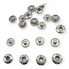 10 mm Sew-On Snap Button 16L / 25/64" Stainless ERD100P4