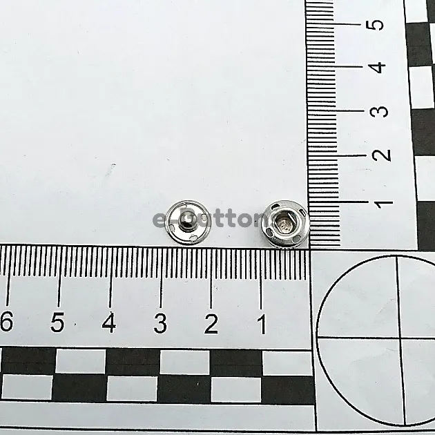 10 mm Sew-On Snap Button 16L / 25/64" Stainless ERD100P4 10 mm Sew-On Snap Button 16L / 25/64" Stainless ERD100P4