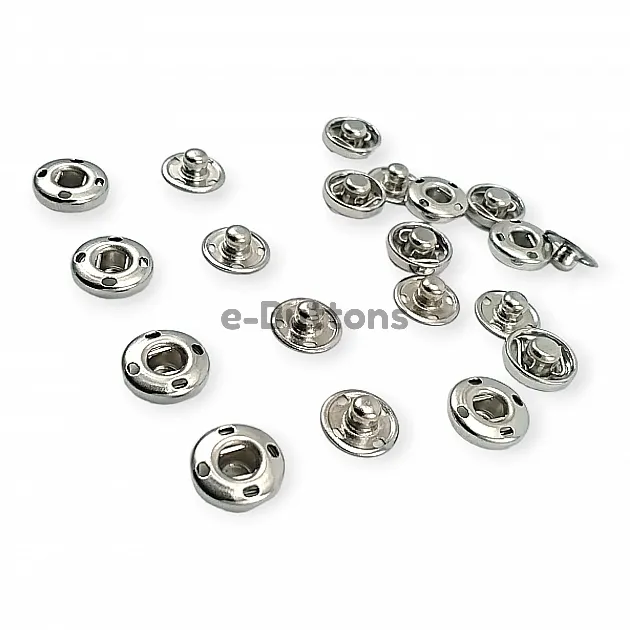 10 mm Sew-On Snap Button 16L / 25/64" Stainless ERD100P4 10 mm Sew-On Snap Button 16L / 25/64" Stainless ERD100P4