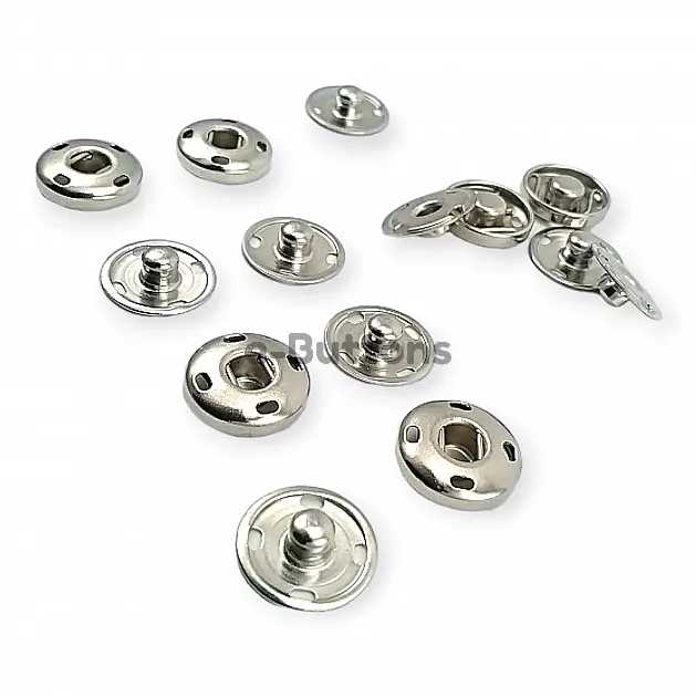 Sew-On Snap Button Brass Stainless 12 mm 20L / 15/32" ERD120PR4