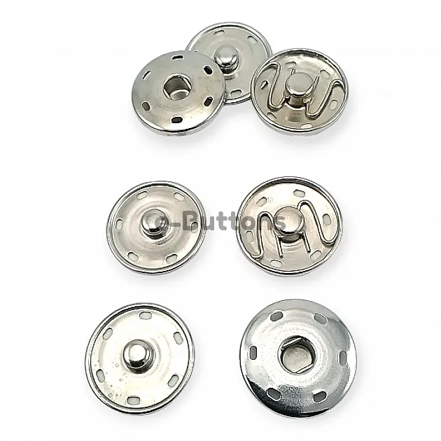 Sew-On Snap Button 23 mm 36 L 15/16"  Brass Stainless ERD230PR