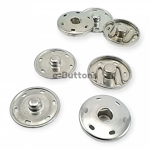 Sew-On Snap Button 23 mm 36 L 15/16"  Brass Stainless ERD230PR