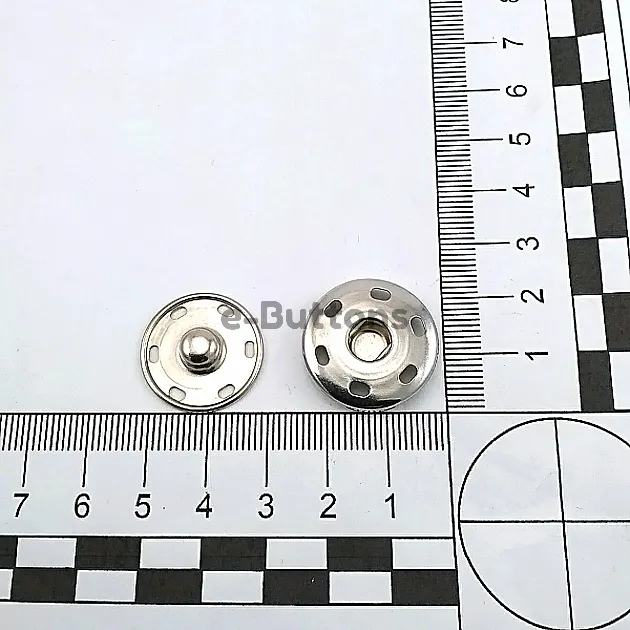 Sew-On Snap Button 23 mm 36 L 15/16"  Brass Stainless ERD230PR
