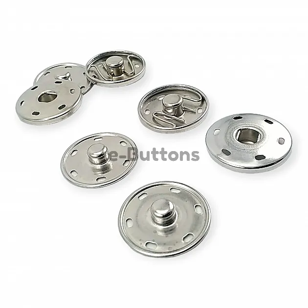 Sew-On Snap Button 23 mm 36 L 15/16"  Brass Stainless ERD230PR