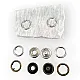 12.5 mm Prong  Snap Fastener 20L - 0.49" Two Side Prong Ring ERC00125TIRPR