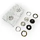12.5 mm Prong  Snap Fastener 20L - 0.49" Two Side Prong Ring ERC00125TIRPR
