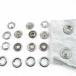 15 mm Prong Snap Fastener 0,59" Large Size Stainles Steel Snap Fastener Whit Double Sided Ring ERC0015TIRPRU