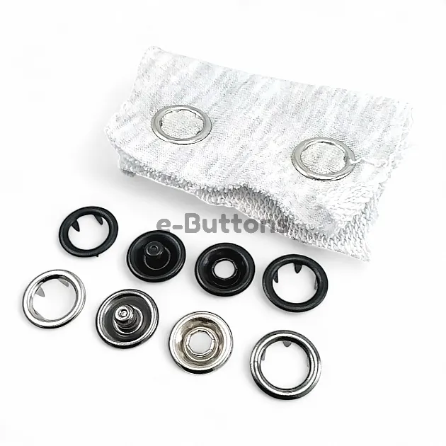 15 mm Prong Snap Fasteners 0,59" Large Size  With Double Sided Ring ERC0015TIRPRU