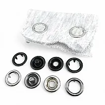 15 mm Prong Snap Fasteners 0,59" Large Size  With Double Sided Ring ERC0015TIRPRU