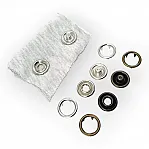 Prong Snap Button 21 mm Open Ring Prong Snap Fastener 34L - 0.83 in ERC0021TIRPR