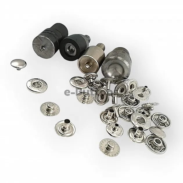 Brass Snap Fastaners 7 mm 10L / 9/32" VT2 Snap Fasteners ERC00PR07 Brass Snap Fastaners 7 mm 10L / 9/32" VT2 Snap Fasteners ERC00PR07