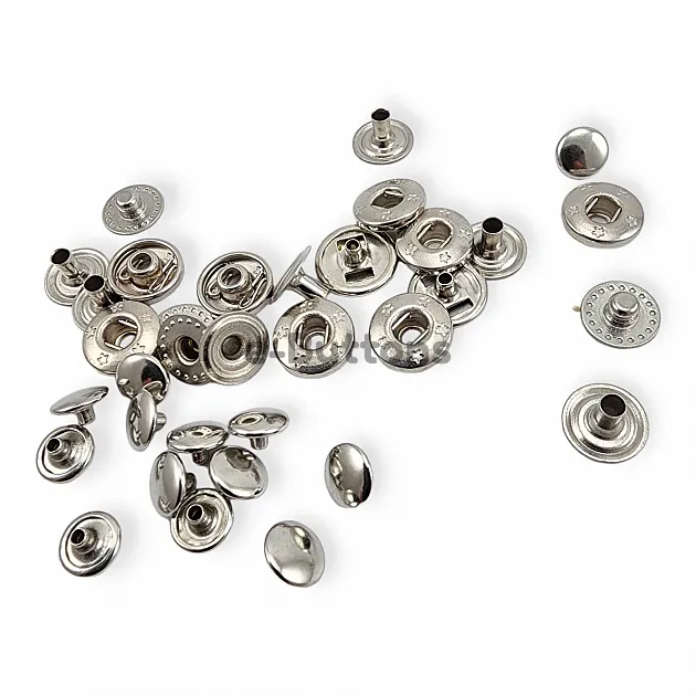 Brass Snap Fastaners 7 mm 10L / 9/32" VT2 Snap Fasteners ERC00PR07 Brass Snap Fastaners 7 mm 10L / 9/32" VT2 Snap Fasteners ERC00PR07