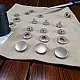 Alpha 17 mm Snaps Fasteners 11/16" Stainless 27L  Set Of 4 ERCA0017P