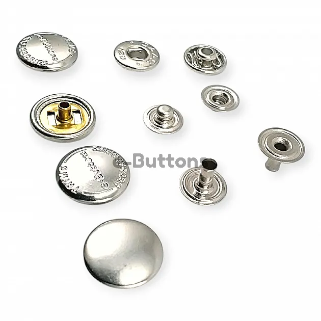 Snap Button Curved 54 System Brass Caas 125 Model 4 Piece Set ERCAAS0125PR