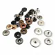 Brass Hidden Snap Button 4 Piece Set Self-Edged - Cap Look ER0077G