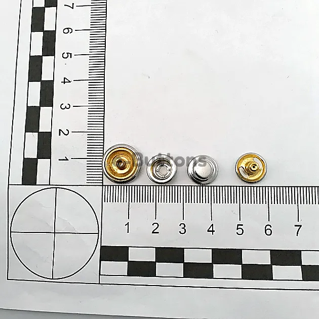 Snap Fasteners Italian Style Curved Coat Snap Deluxe Series 1200 DLX001200B