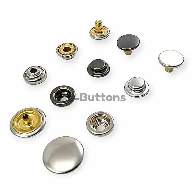 Snap Fasteners Italian Style Curved Coat Snap Deluxe Series 1200 DLX001200B