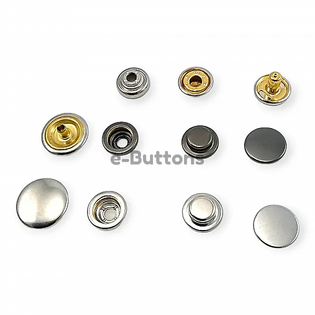 Snap Fasteners Italian Style Curved Coat Snap Deluxe Series 1200 DLX001200B