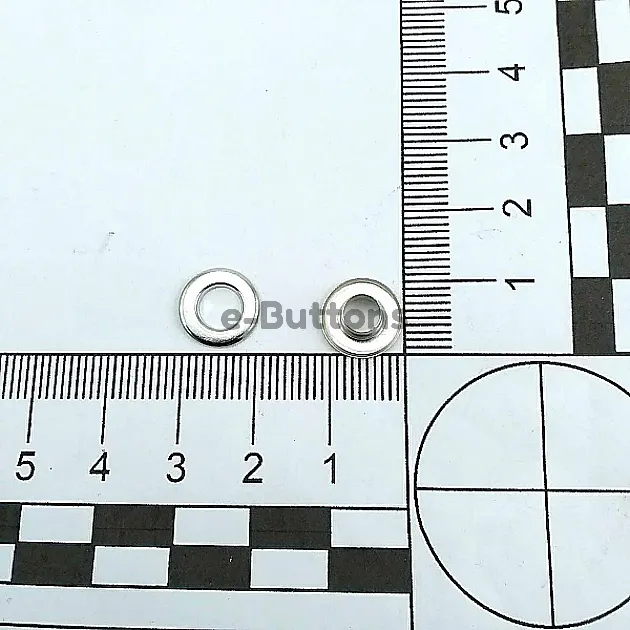 3/16" Brass 4,8 mm Double Sided Eyelet (500 Pcs/Pack) ERB0003PRC