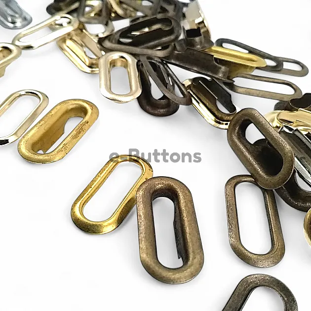 1 cm Oval Eyelet Brass 25/64" (500 Pieces/Pack) EROV0010PR