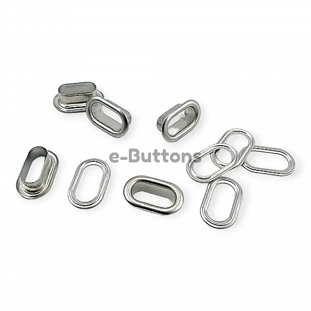 1 cm Oval Eyelet Brass 25/64" (500 Pieces/Pack) EROV0010PR