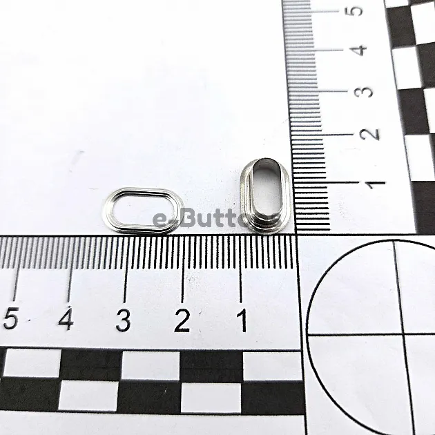 1 cm Oval Eyelet Brass 25/64" (500 Pieces/Pack) EROV0010PR