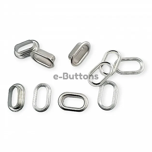1 cm Oval Eyelet Brass 25/64" (500 Pieces/Pack) EROV0010PR