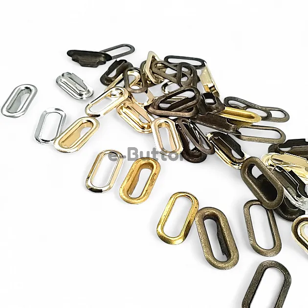 1,5 cm Oval Eyelet Brass 19/32" (500 Pieces/Pack) EROV0015PR