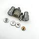 Magnetic Snap Fastener 12.5 mm Curved Brass Set of 4 ERMK0125PR