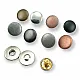 Magnetic Snap Buttons 15 mm Curved Brass Set of 4 ERMK015PR