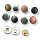 Magnetic Snap Buttons 15 mm Curved Brass Set of 4 ERMK015PR