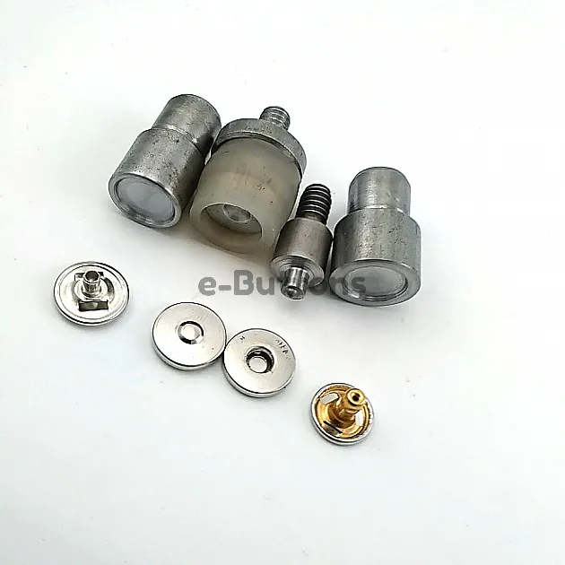 Magnetic Snap Buttons 15 mm Curved Brass Set of 4 ERMK015PR
