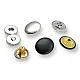 Magnetic Snap Buttons 18 mm Curved Brass Set of 4 ERMK018PR