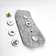 Magnetic Snap Buttons 18 mm Curved Brass Set of 4 ERMK018PR